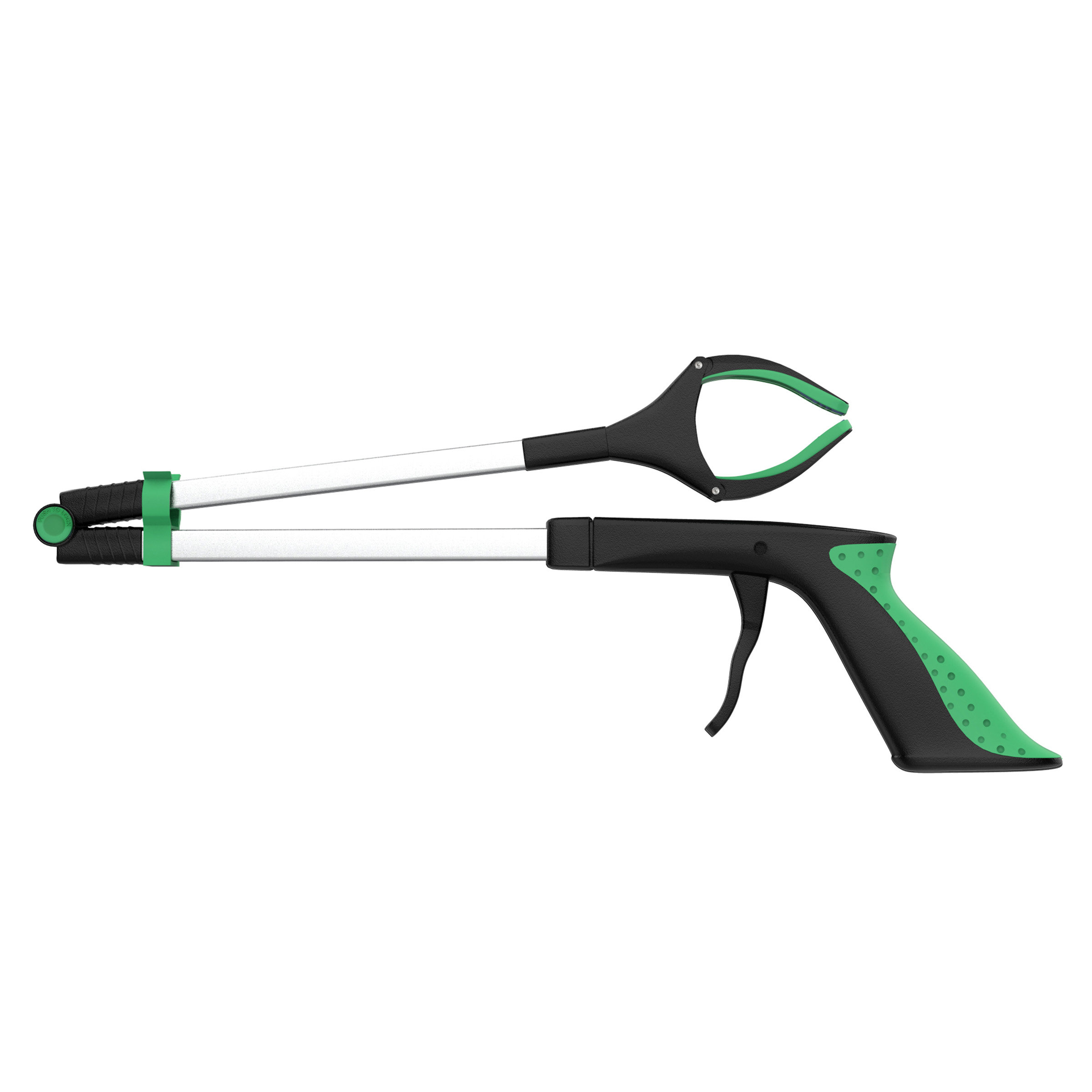 Bluestone 32" Foldable Grabber Reacher and Trash Picker Upper Tool with Rubber Grip Handle
